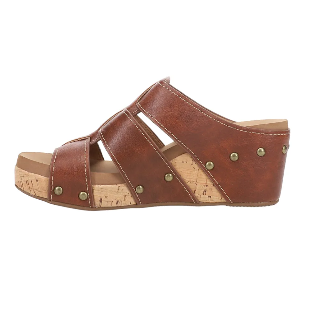 Catch of the Day Studded Wedge Sandals