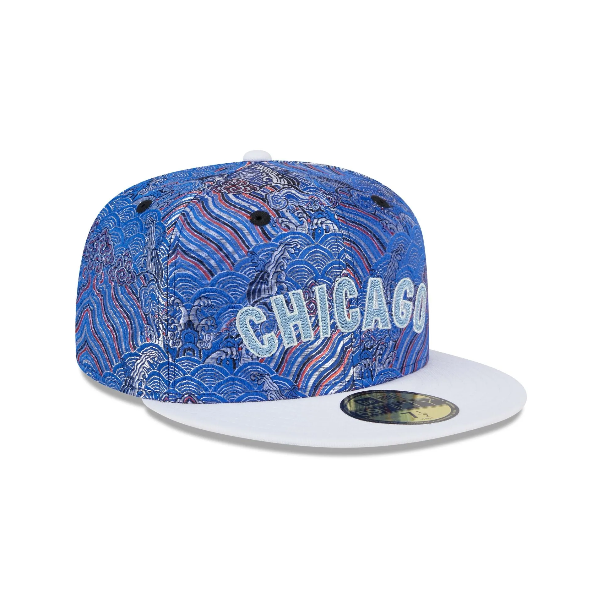 Chicago Cubs Wave Fill 59FIFTY Fitted Hat