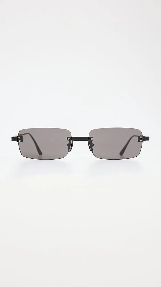 Chimi   Rimless Rectangular Sunglasses 