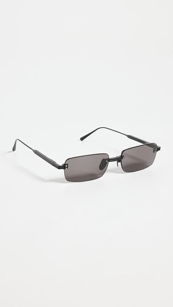 Chimi   Rimless Rectangular Sunglasses 