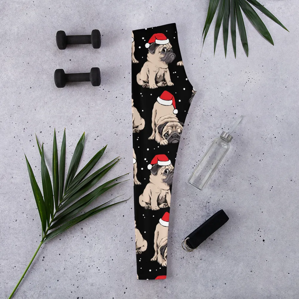 Christmas Pugs Leggings