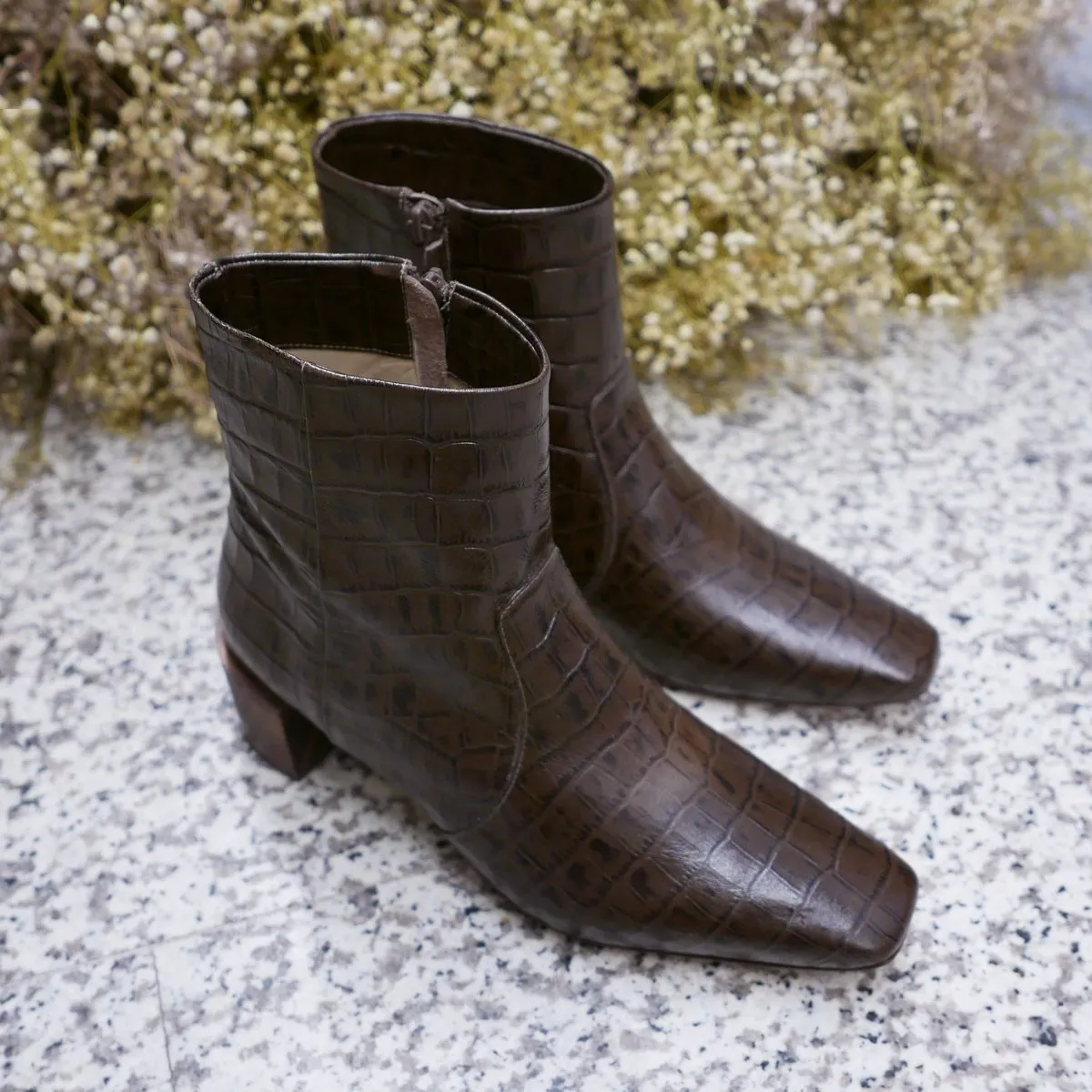 Classic Boot - Croco Nescau