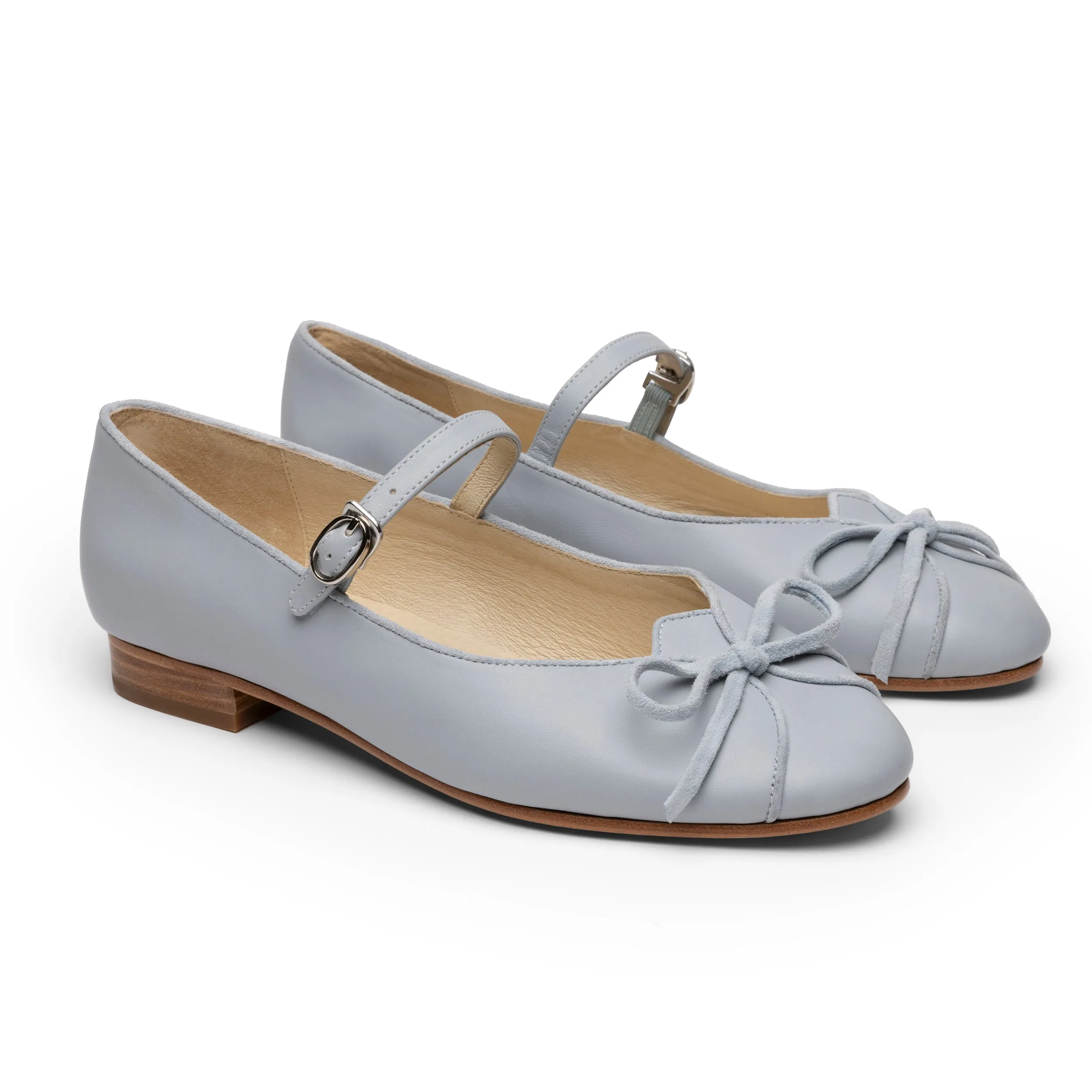 Claud Vintage Flats Wide (Dusty Blue)