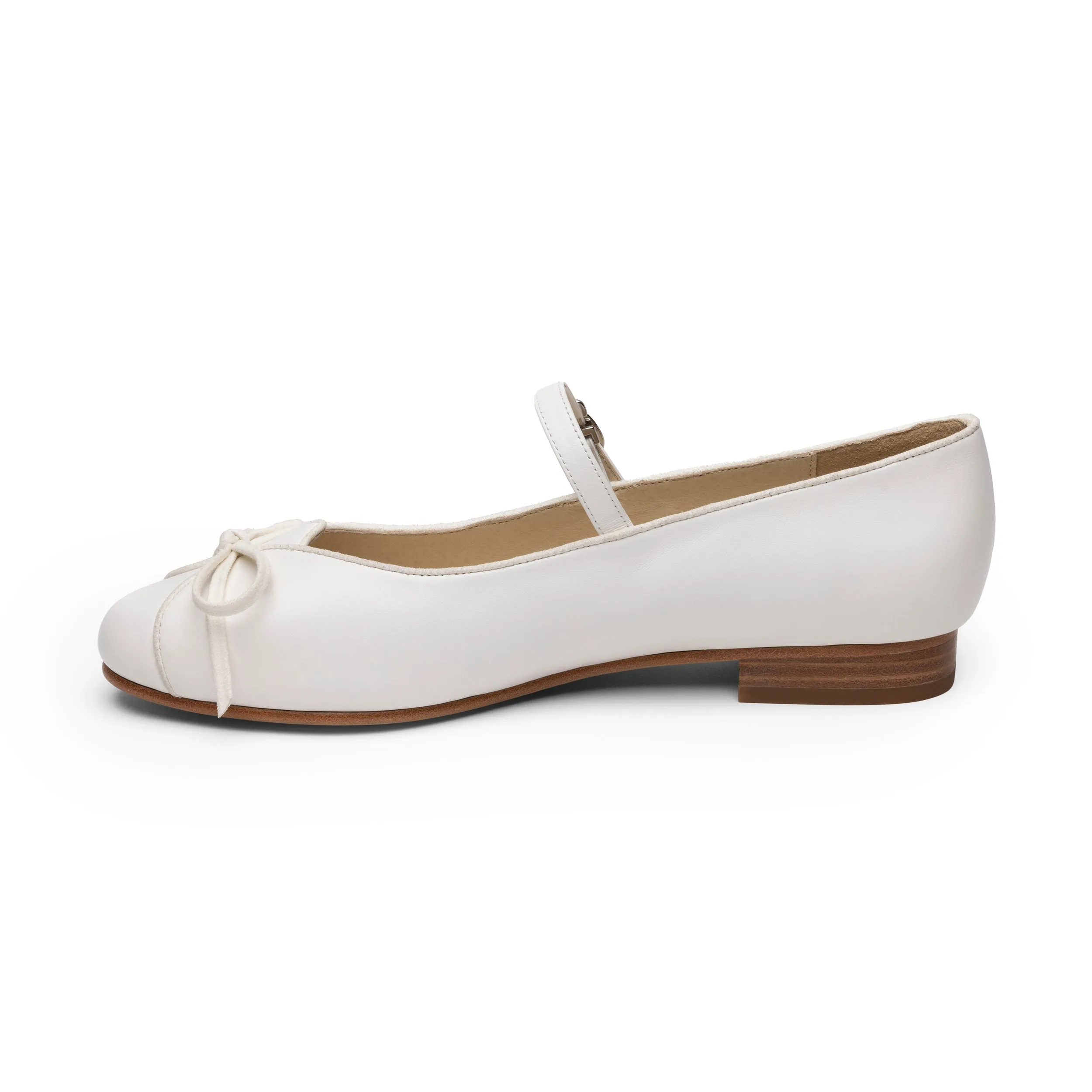 Claud Vintage Flats Wide (Soft Ivory)