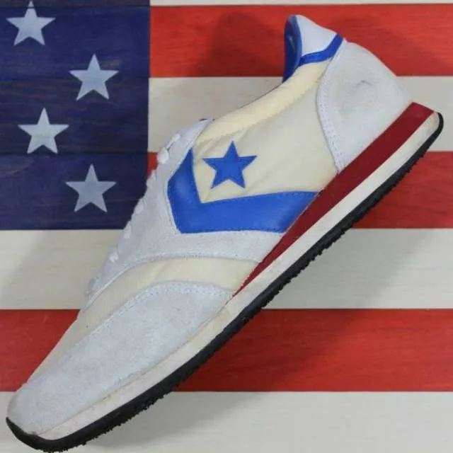 Converse 1984 la olympic games original vintage 84 trainer white/blue mens sz 10