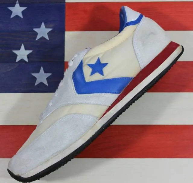 Converse 1984 la olympic games original vintage 84 trainer white/blue mens sz 10