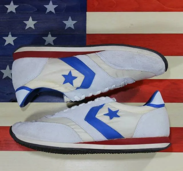 Converse 1984 la olympic games original vintage 84 trainer white/blue mens sz 10