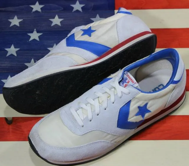 Converse 1984 la olympic games original vintage 84 trainer white/blue mens sz 10