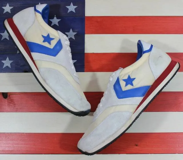 Converse 1984 la olympic games original vintage 84 trainer white/blue mens sz 10