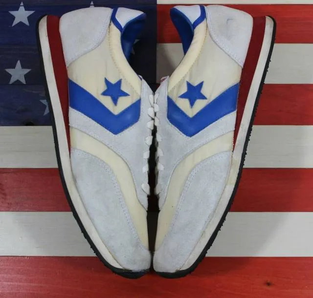 Converse 1984 la olympic games original vintage 84 trainer white/blue mens sz 10