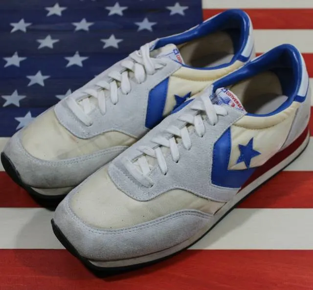 Converse 1984 la olympic games original vintage 84 trainer white/blue mens sz 10