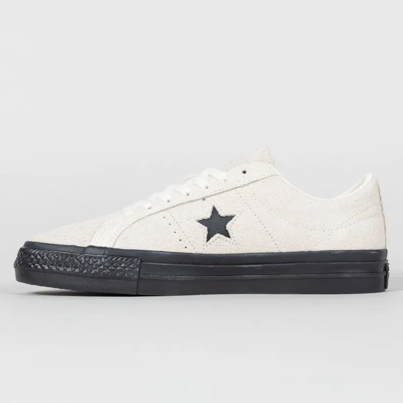 Converse Cons One Star Pro Ox 'Vintage Suede' (Egret/Egret/Black)