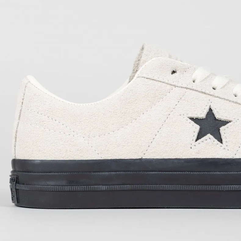 Converse Cons One Star Pro Ox 'Vintage Suede' (Egret/Egret/Black)