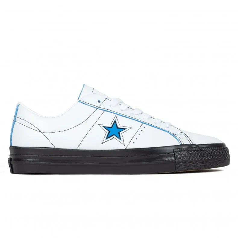 Converse Cons x Eddie Cernicky One Star Pro Ox (White/Black/Kinetic Blue)