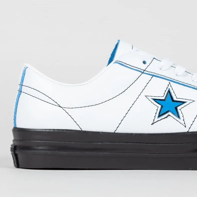 Converse Cons x Eddie Cernicky One Star Pro Ox (White/Black/Kinetic Blue)