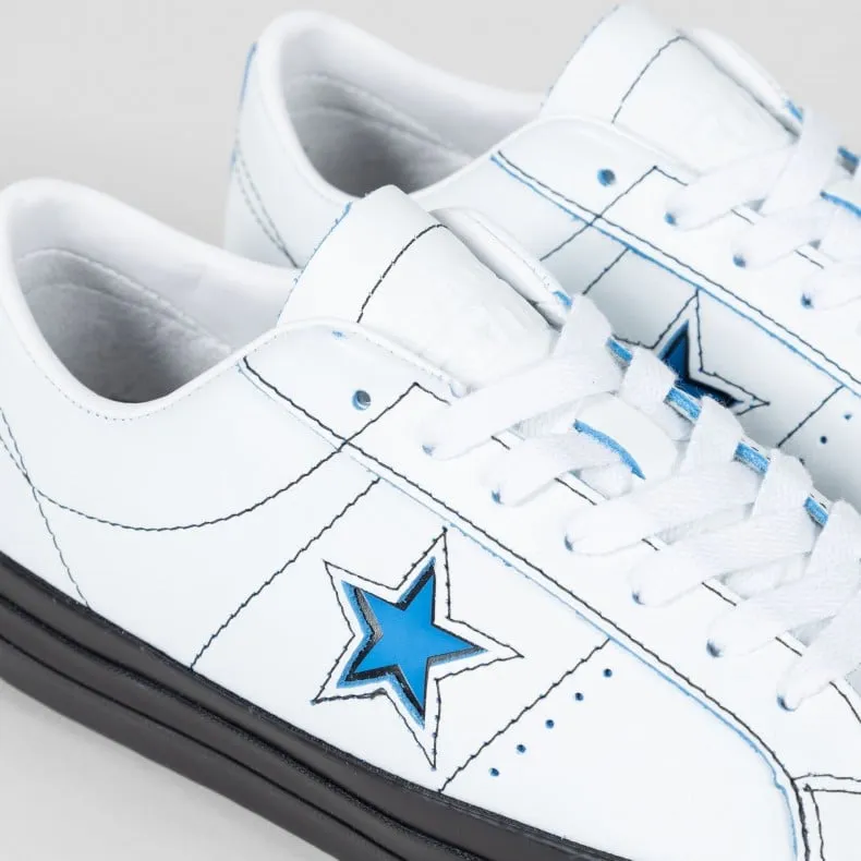 Converse Cons x Eddie Cernicky One Star Pro Ox (White/Black/Kinetic Blue)