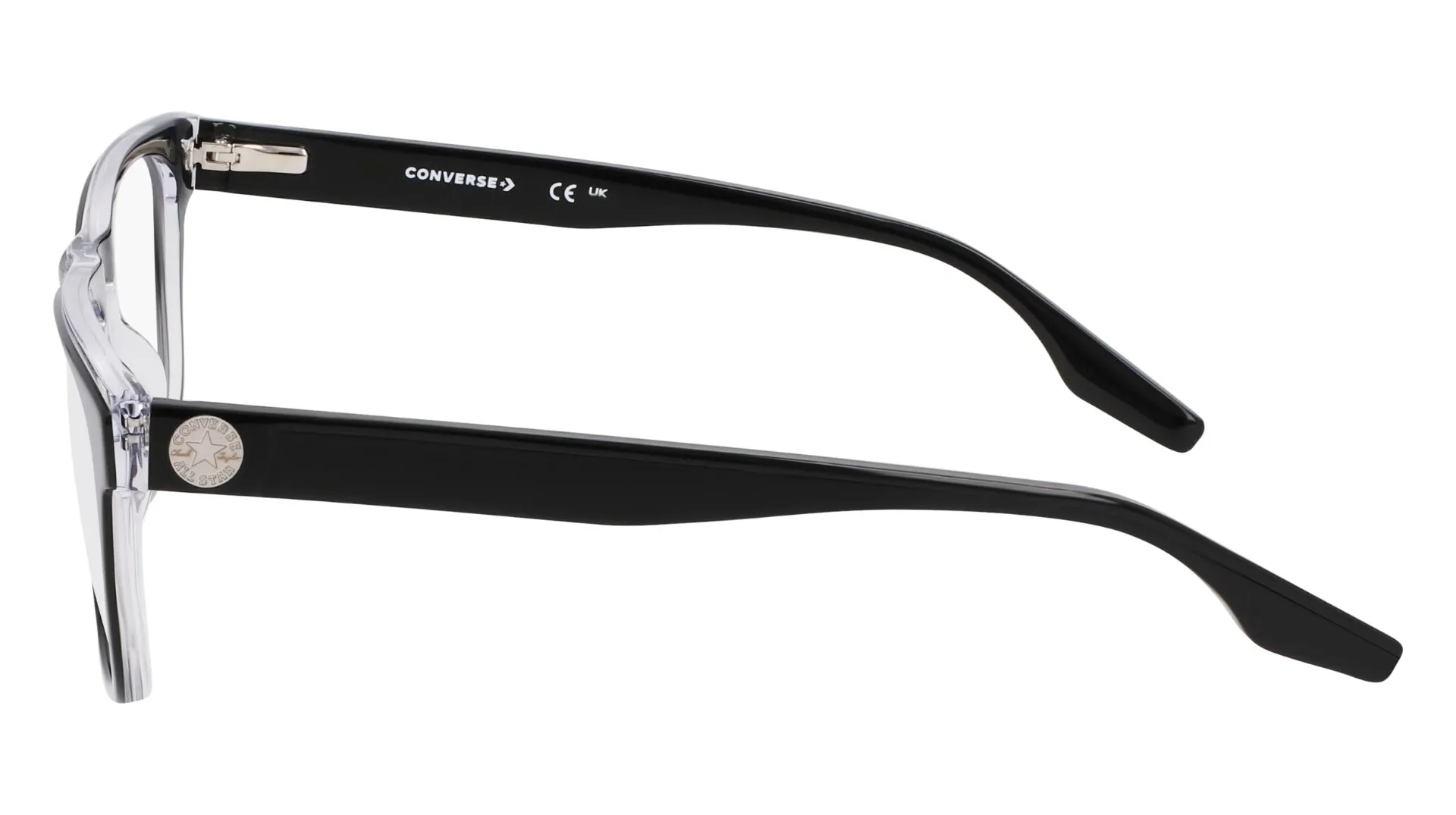 Converse CV5113 009 Eyeglasses Men's Black/Crystal Laminate Full Rim 53-18-145