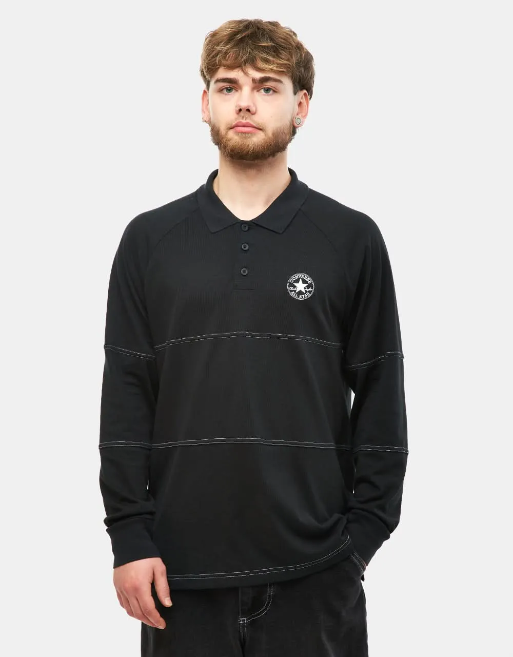 Converse Marquis Retro Rugby Polo Shirt - Converse Black