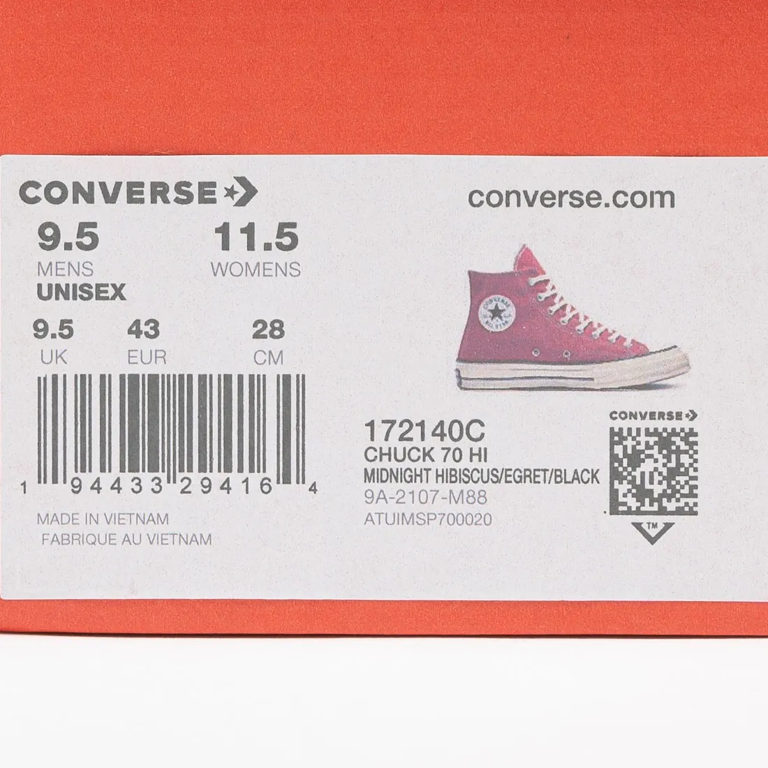 Converse Men Chuck 70 Hi (pink / midnight hibiscus / egret)