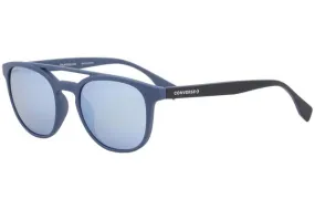 Converse Men's SCO049 SCO/049 7A5B Matte Blue Polarized Pilot Sunglasses 52mm