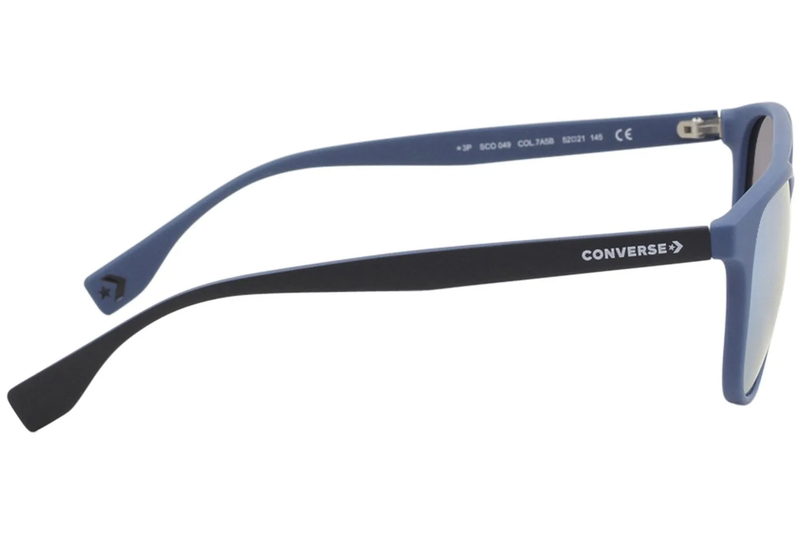 Converse Men's SCO049 SCO/049 7A5B Matte Blue Polarized Pilot Sunglasses 52mm