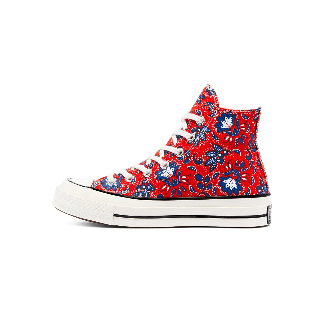 Converse Paisley Prints Chuck 70 High Top Habanero Red/Egret/Rush Blue 171072C