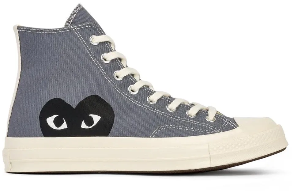 CONVERSE X COMME DES GARCONS PLAY ALL STAR CHUCK '70 HI -STEEL GREY-AZ-K122-001-1