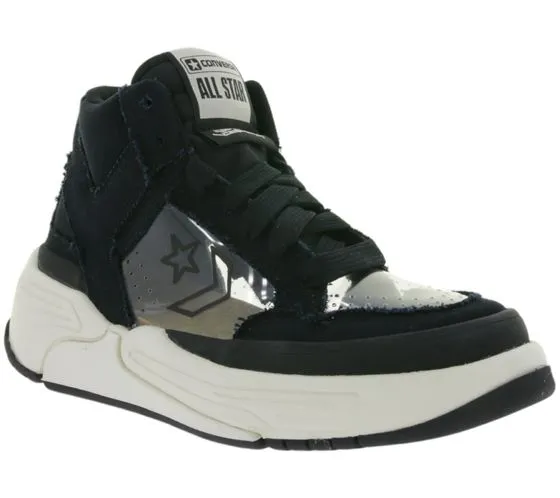 Converse x Joshua Vides Zapatillas Weapon CX Hi con superposiciones transparentes Zapatillas negras