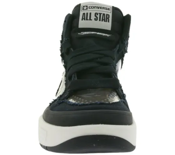 Converse x Joshua Vides Zapatillas Weapon CX Hi con superposiciones transparentes Zapatillas negras