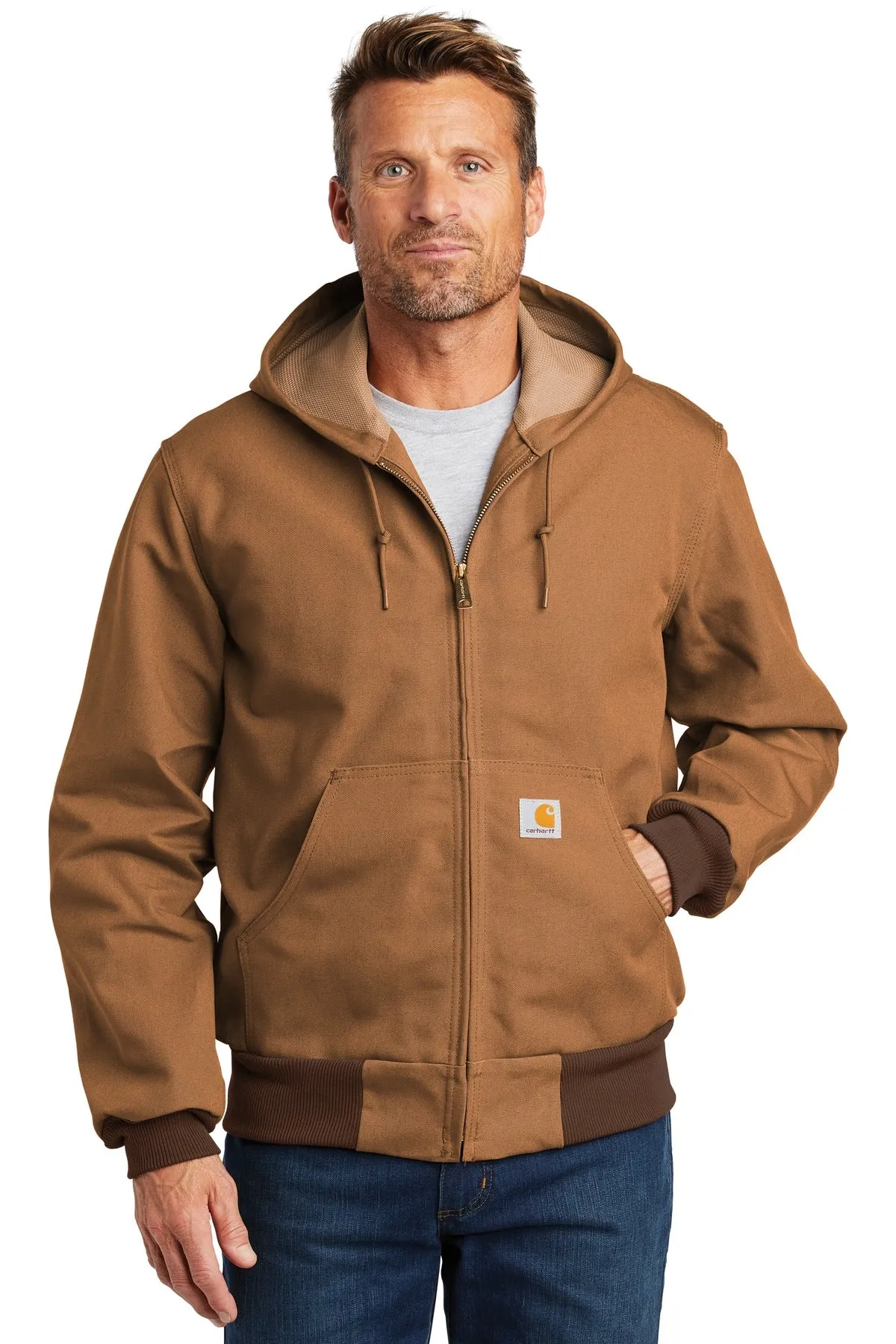 Custom Embroidered - Carhartt  Thermal-Lined Duck Active Jac. CTJ131