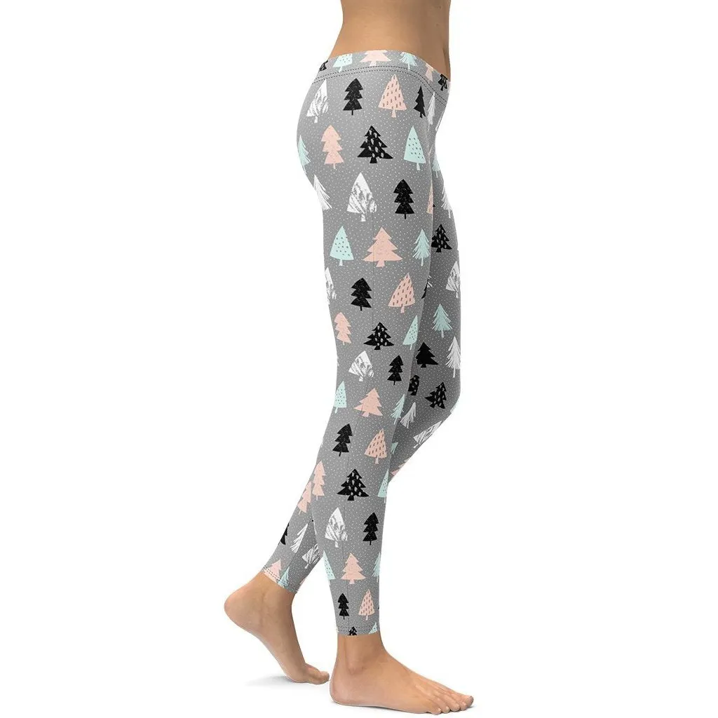 Cute Minimalistic Christmas Leggings