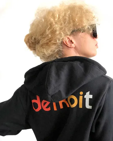 Detroit Rhythm Composer Zip Hoodie. Unisex, Vintage Style