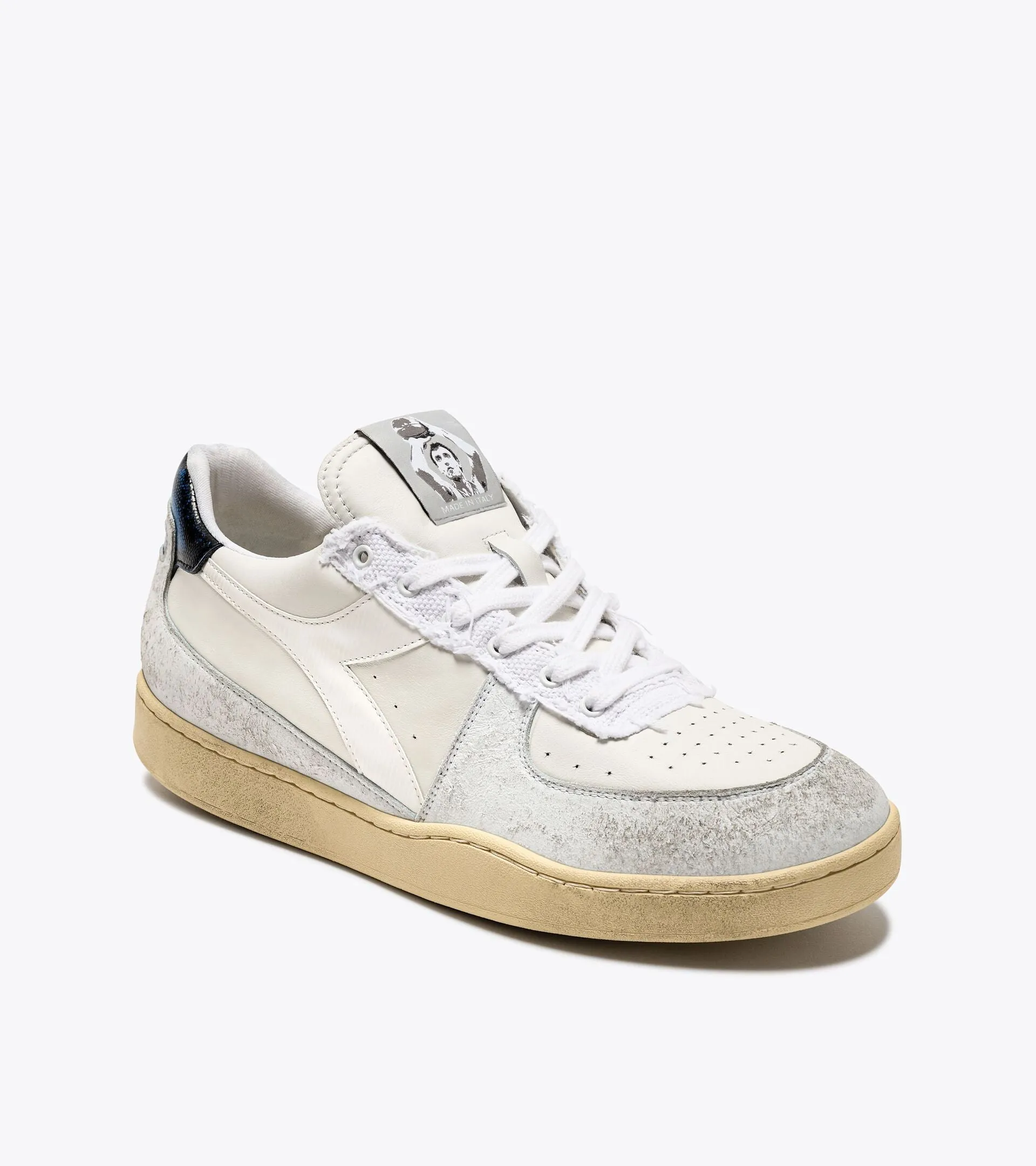 DIADORA | SNEAKERS HOMBRE | MI BASKET LOW PIVOT ITALIA WHITE | BLANCO