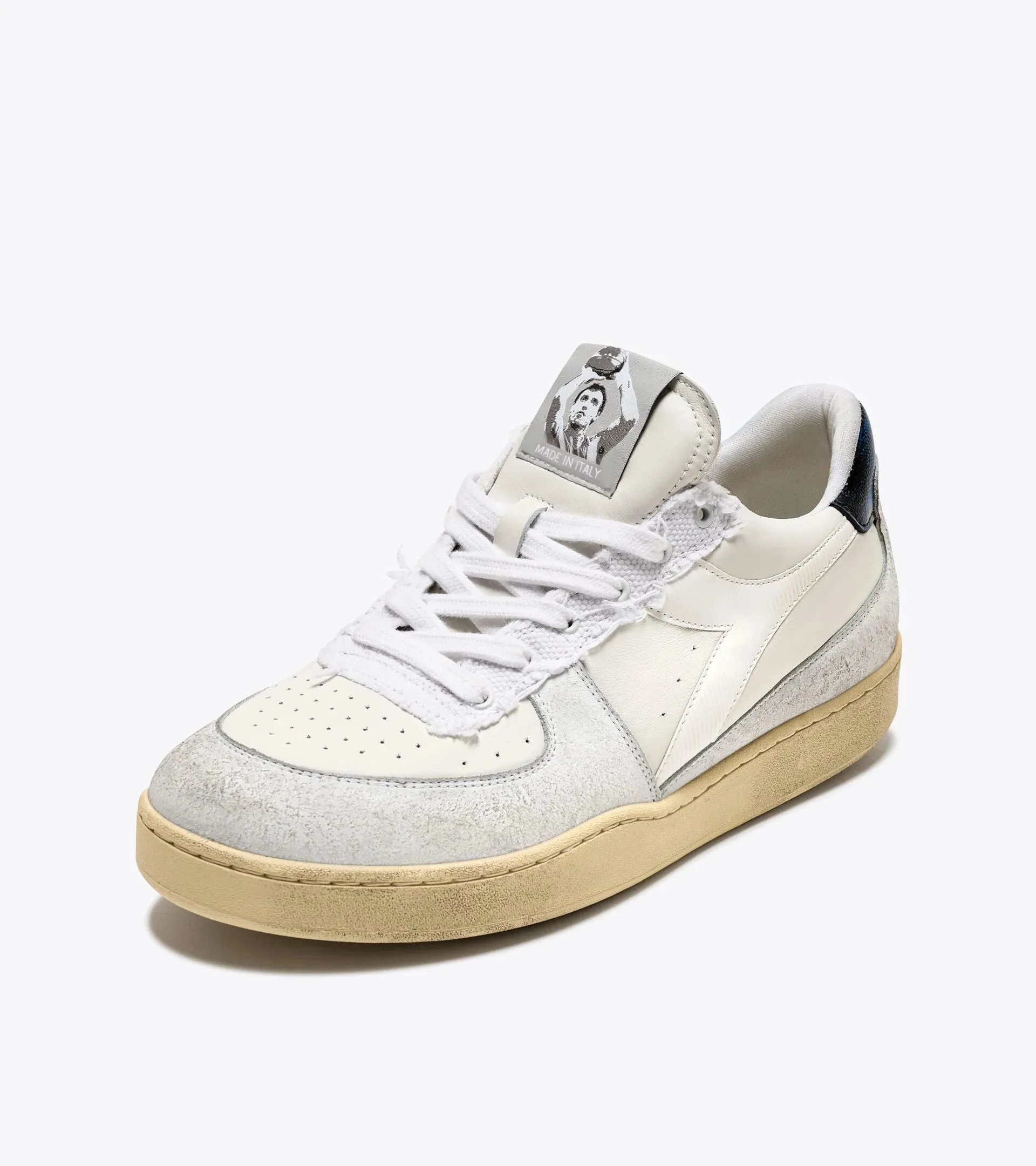 DIADORA | SNEAKERS HOMBRE | MI BASKET LOW PIVOT ITALIA WHITE | BLANCO