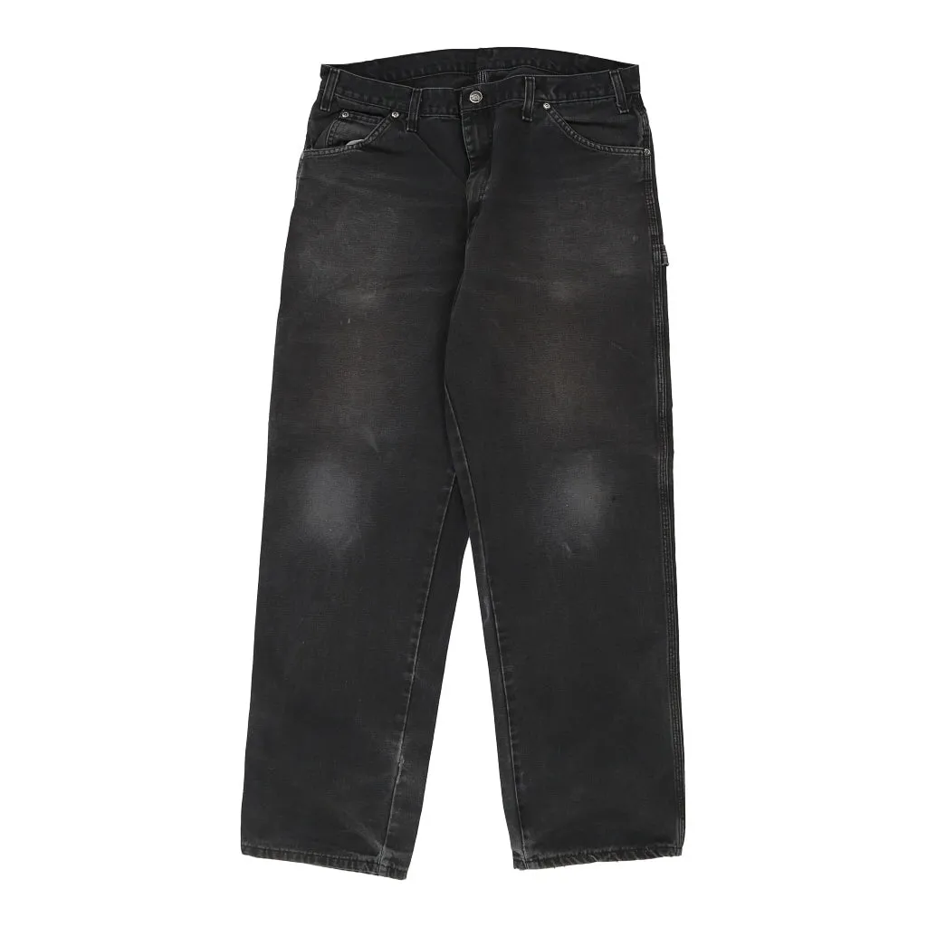 Dickies Carpenter Trousers - 36W 31L Black Cotton