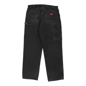 Dickies Carpenter Trousers - 36W 31L Black Cotton