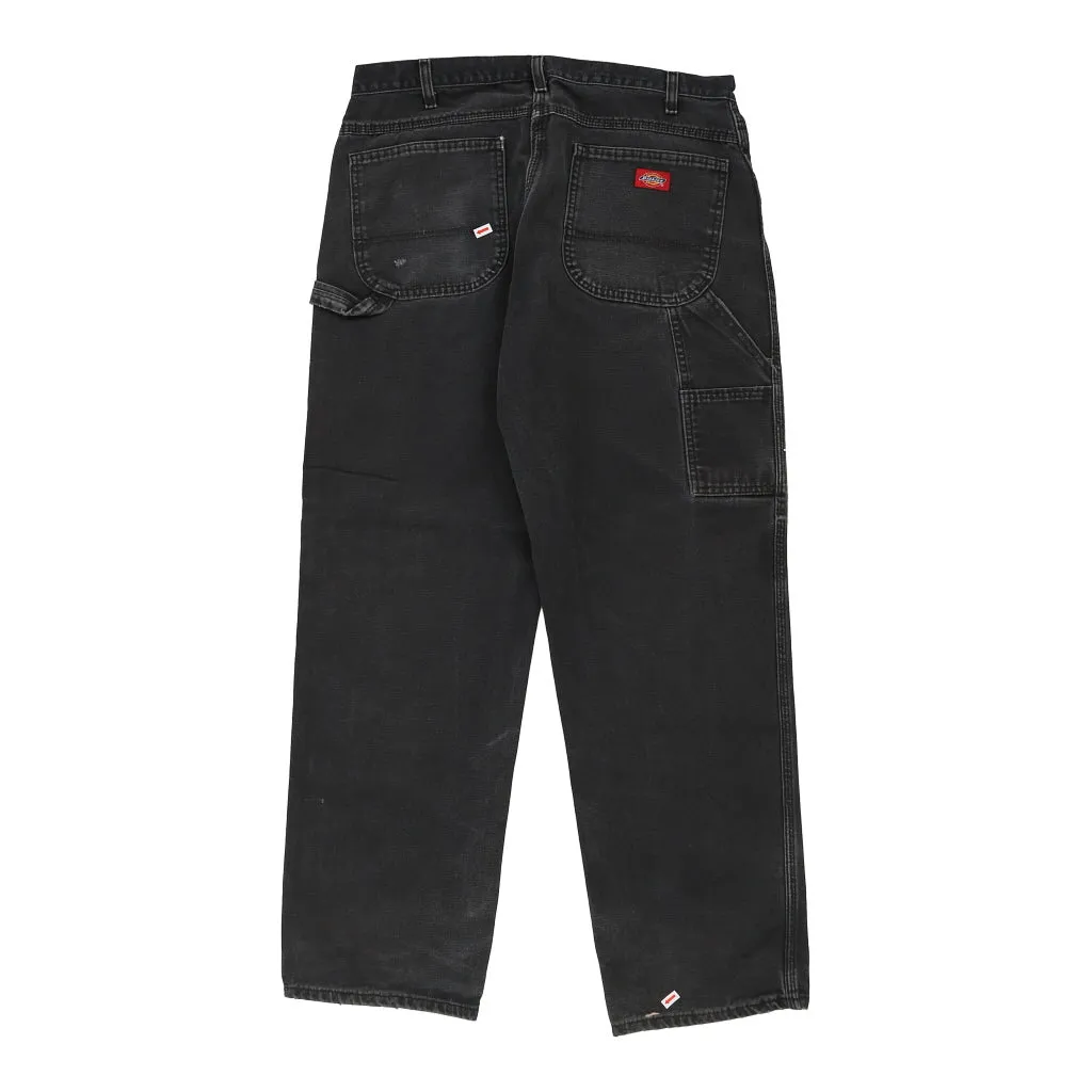 Dickies Carpenter Trousers - 36W 31L Black Cotton