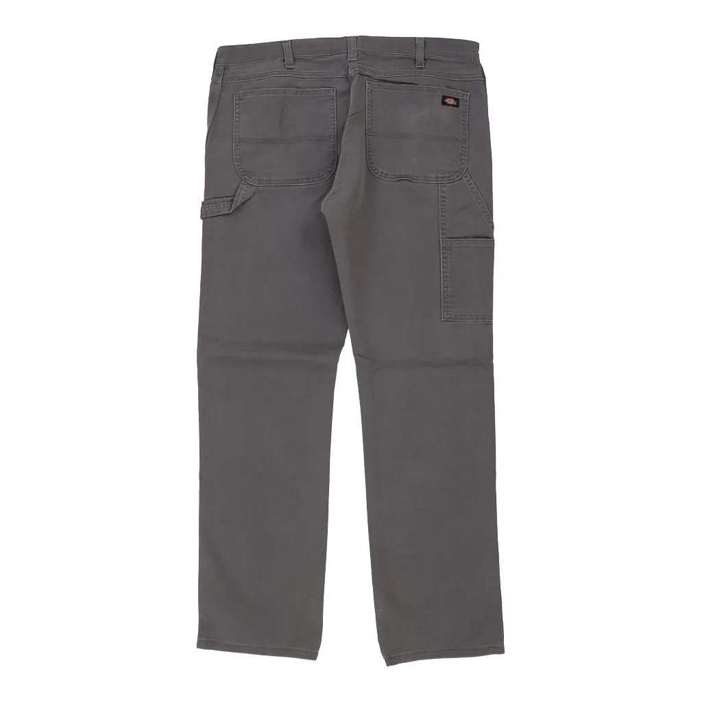 Dickies Carpenter Trousers - 38W 32L Grey Cotton