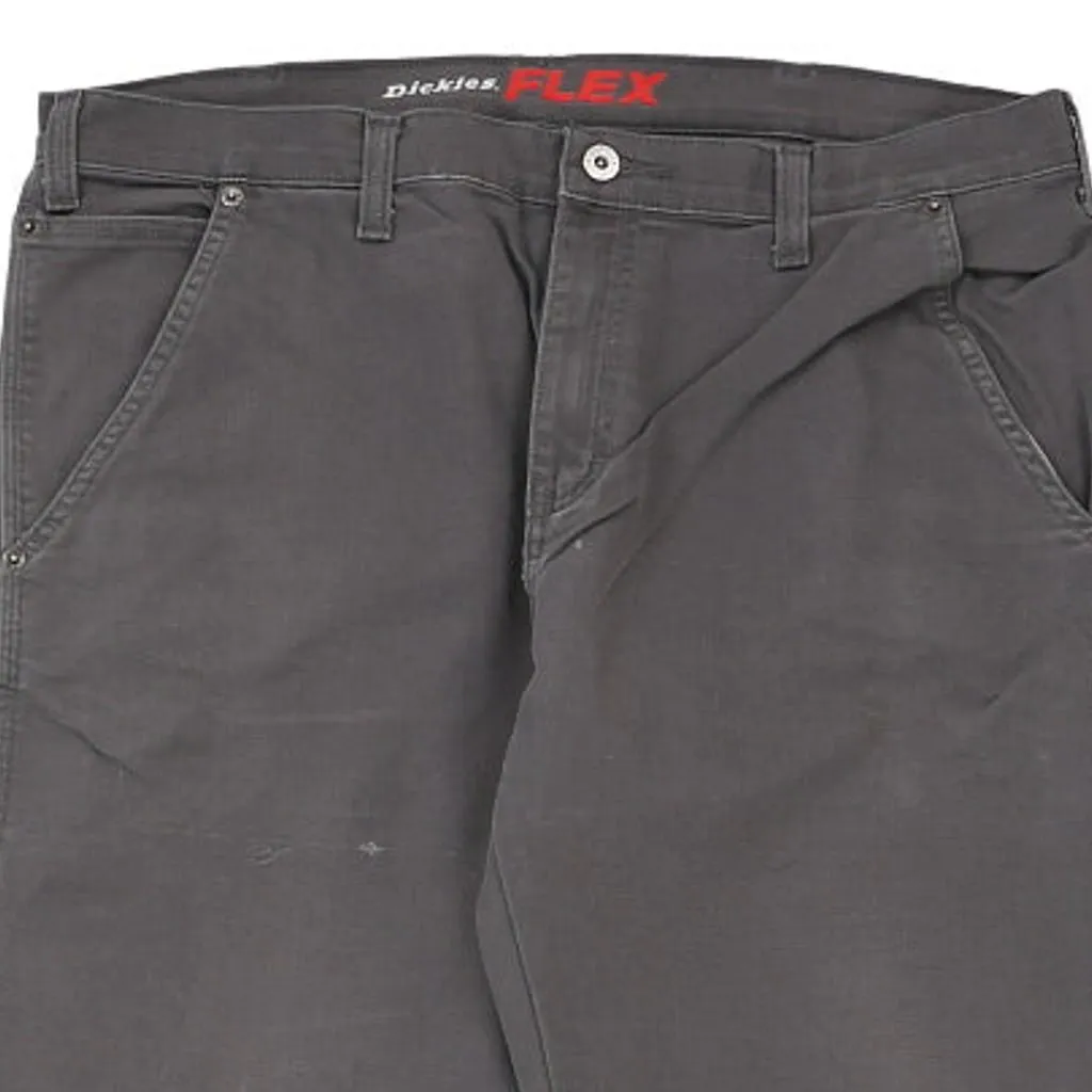 Dickies Carpenter Trousers - 38W 32L Grey Cotton