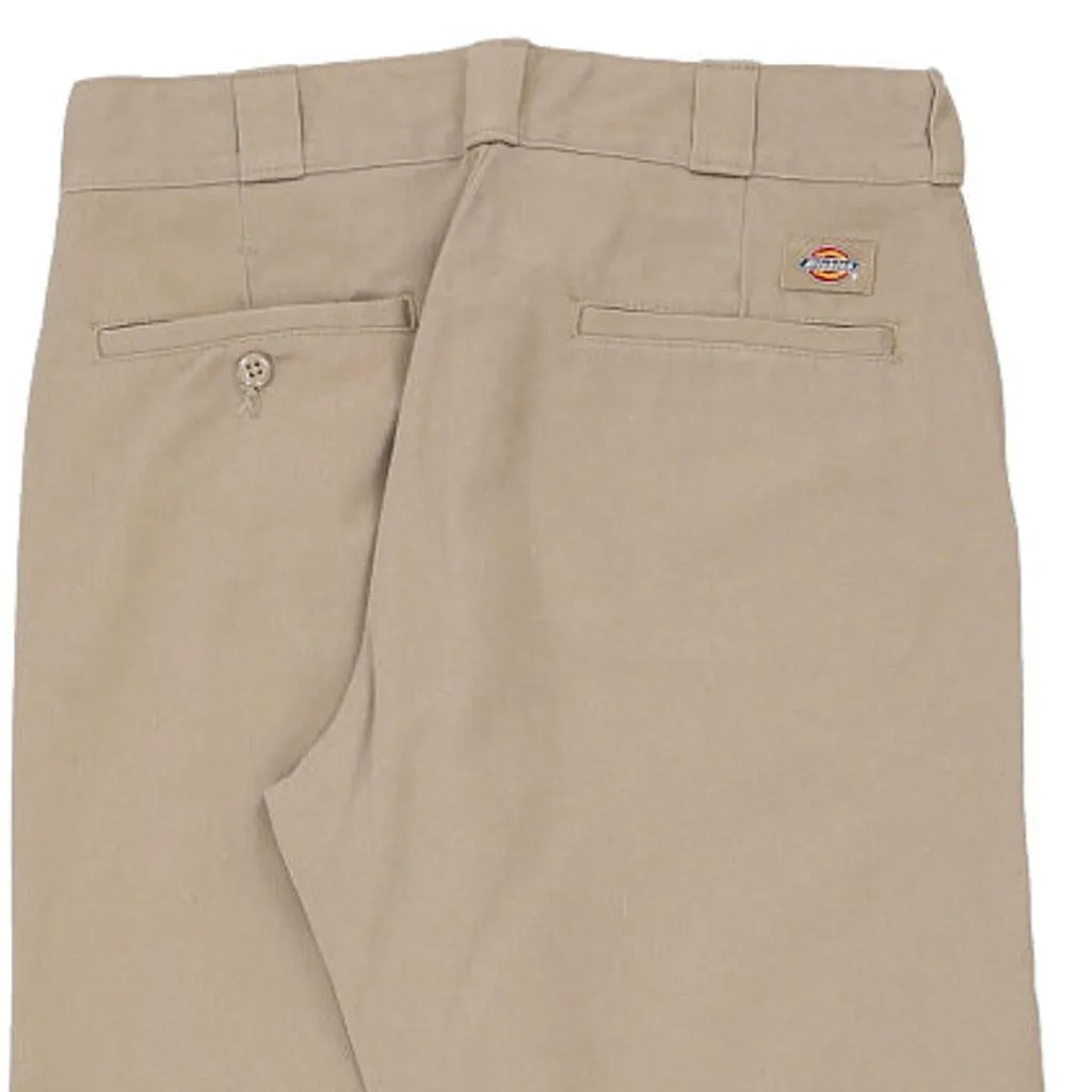 Dickies Trousers - 30W 29L Beige Cotton Blend