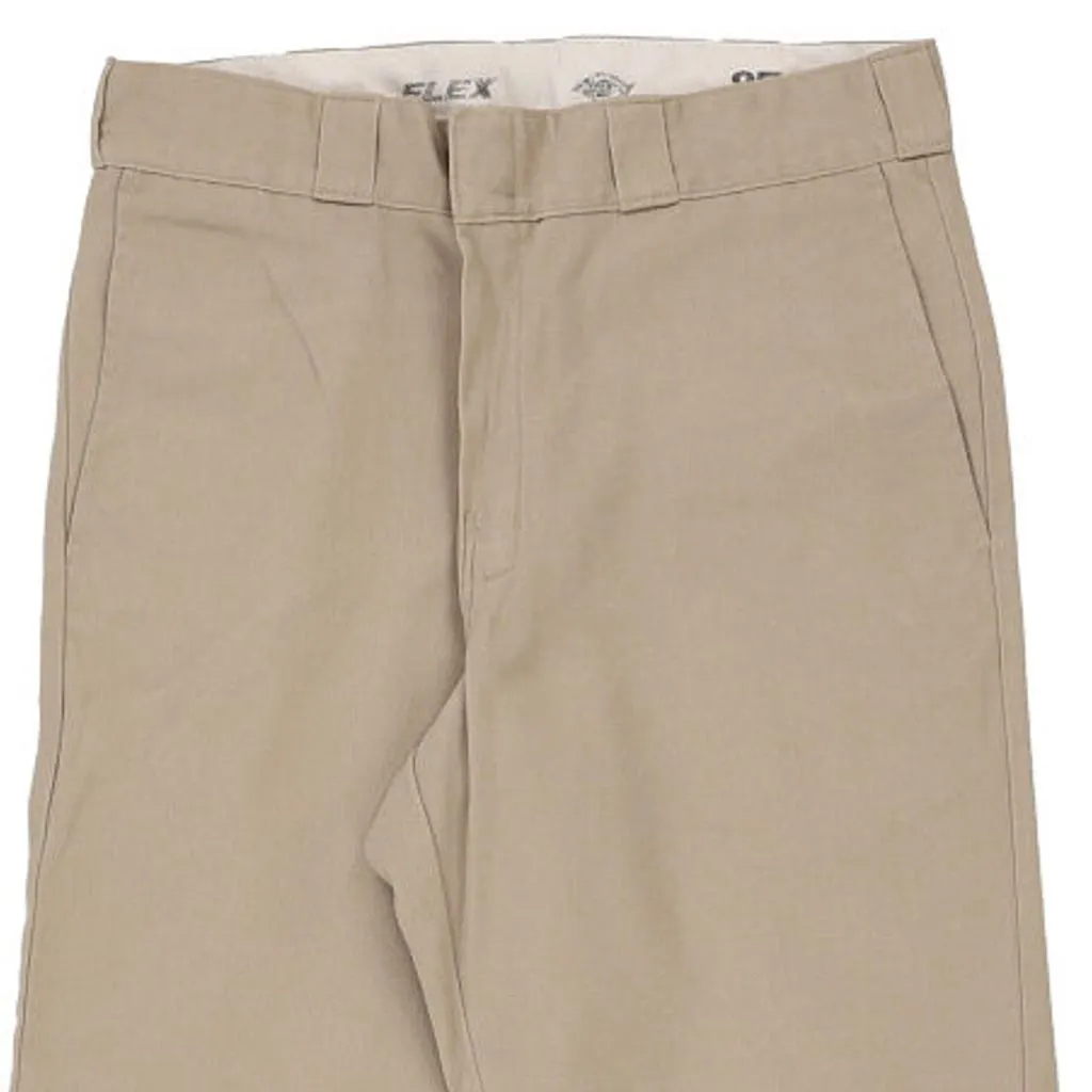 Dickies Trousers - 30W 29L Beige Cotton Blend