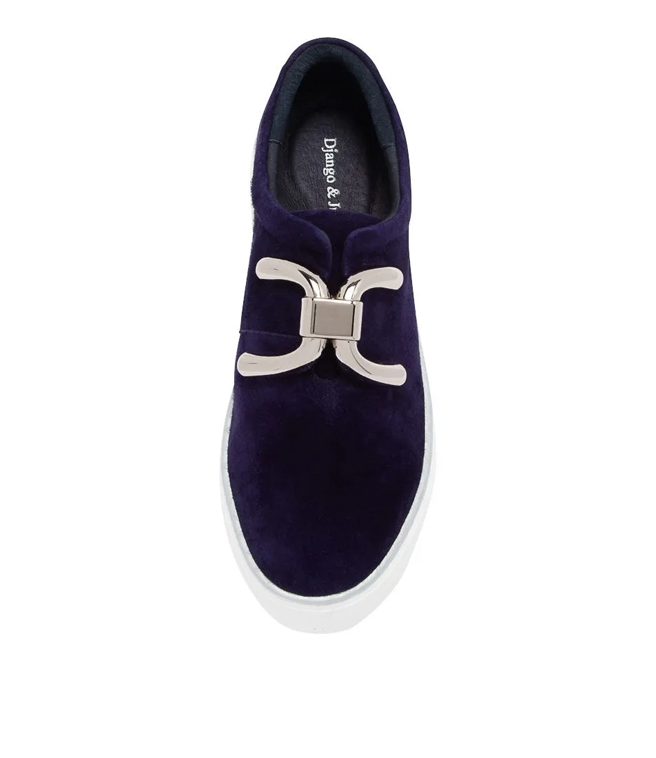 DJANGO & JULIETTE Filpy Navy Suede Sneakers