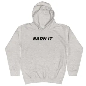 Earn It Kids Performance Hoodie - Heather Gray/Black