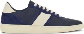 Ferragamo logo-debossed leather sneakers Blue