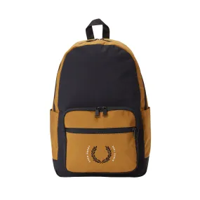 Fred Perry Contrast Ripstop Backpack Black/Dark Caramel