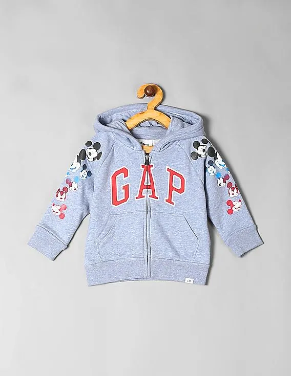 GAP Baby Blue Disney Mickey Mouse Hoodie Sweatshirt