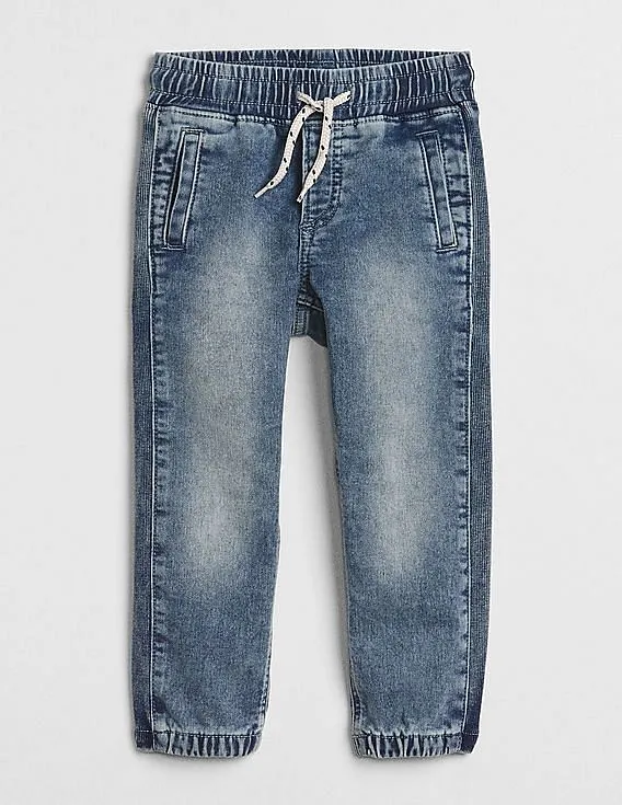 GAP Boys Blue SuperDenim Joggers With FantastiFlex