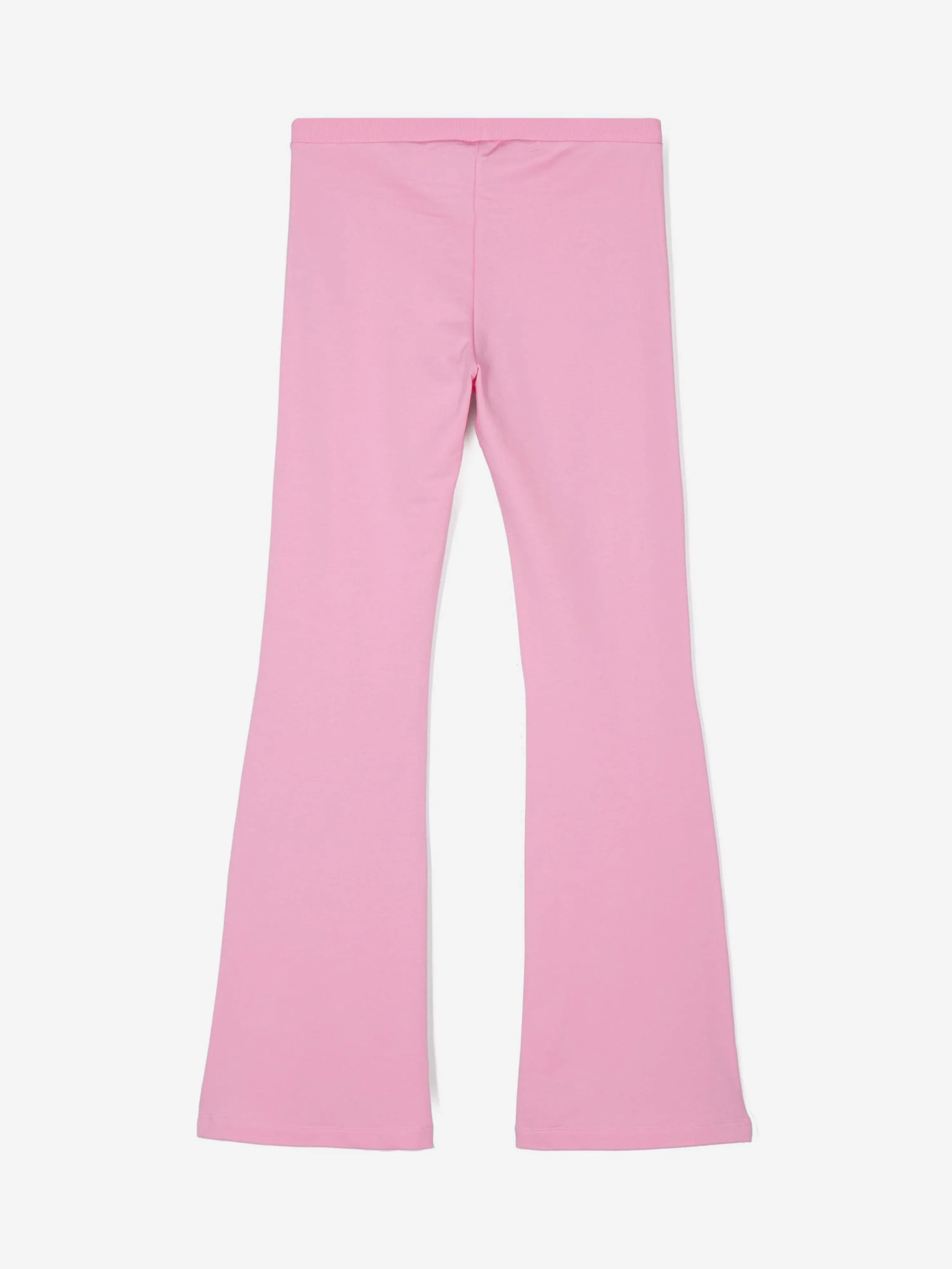 Girls Flared Logo Joggers in Pink