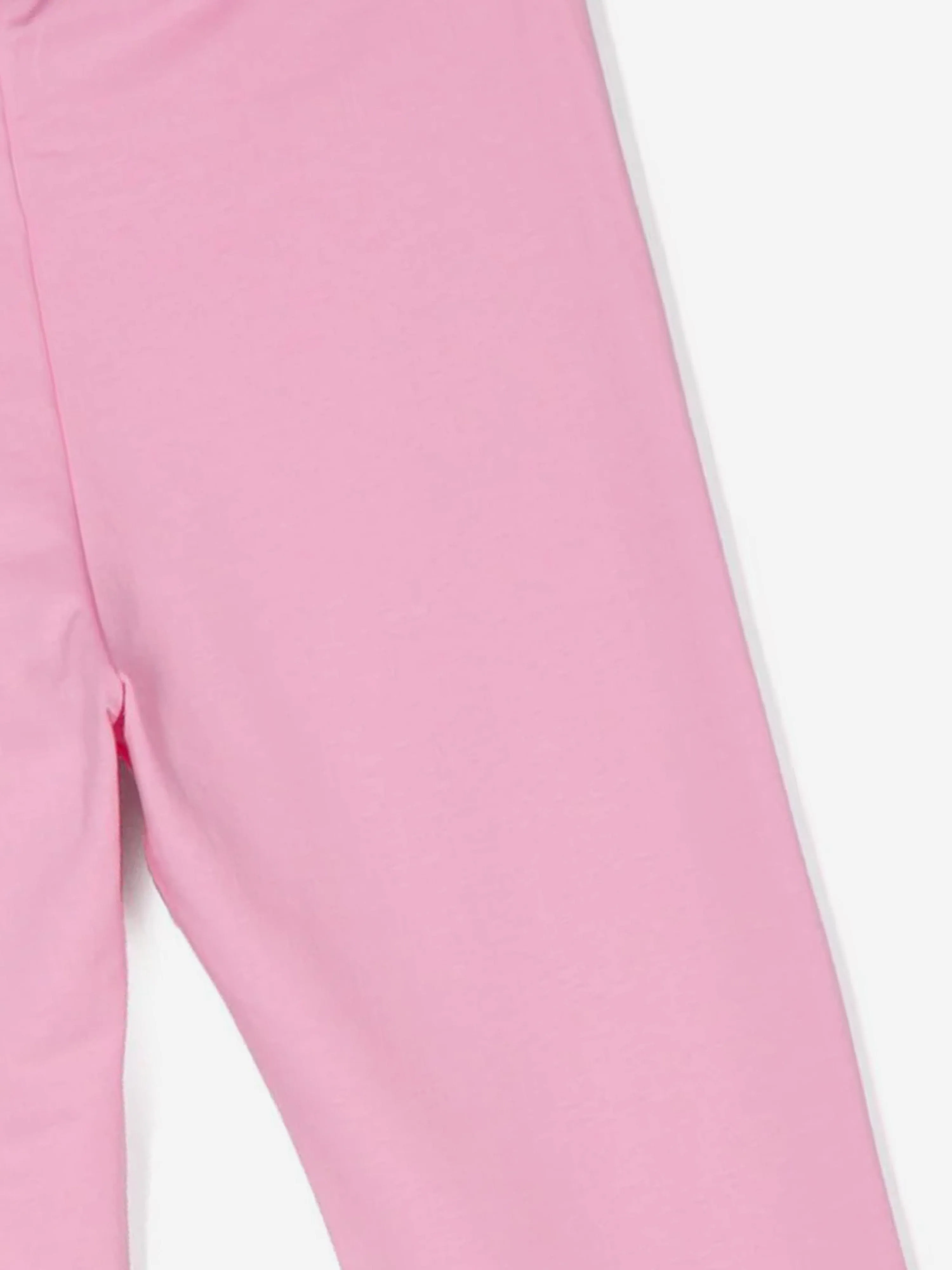 Girls Flared Logo Joggers in Pink