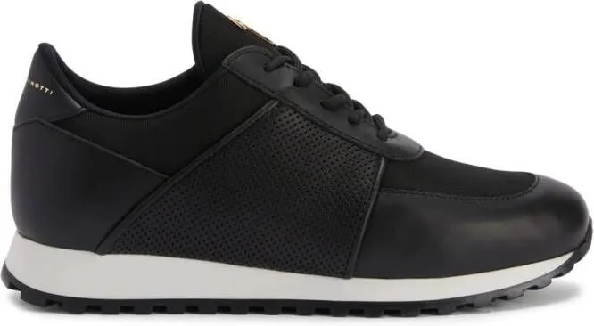 Giuseppe Zanotti Jimi Running leather low-top sneakers Black